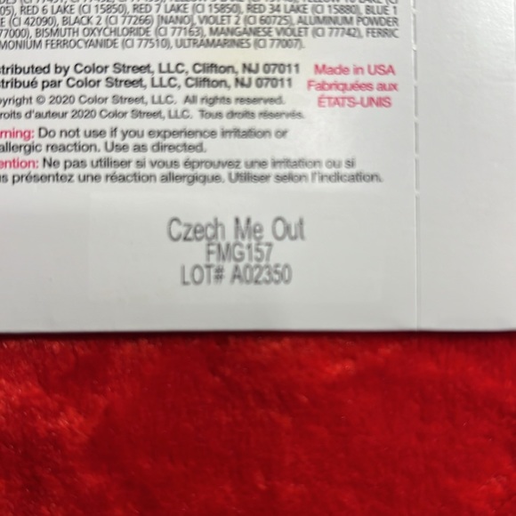 NEW Color Street 100% Real Nail Polish Strips. Color: Czech Me Out - Picture 3 of 3